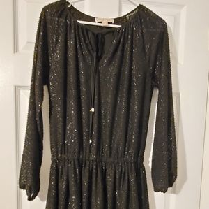 Michael Kors Long sleeve shimmer dress